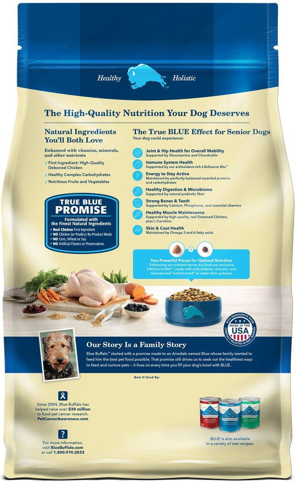 Blue Buffalo BLUE Life Protection Formula Senior Chicken & Brown Rice Dry Dog Food