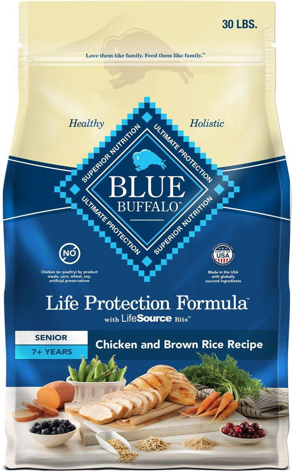 Blue Buffalo BLUE Life Protection Formula Senior Chicken & Brown Rice Dry Dog Food