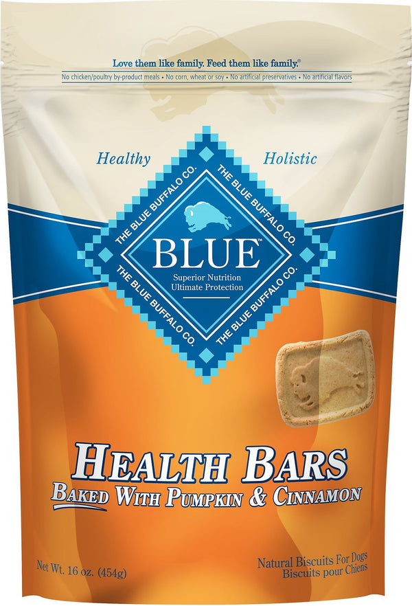 Blue Buffalo Barres Santé Cuites avec Citrouille & Cannelle Friandises pour chiens, 16 oz
