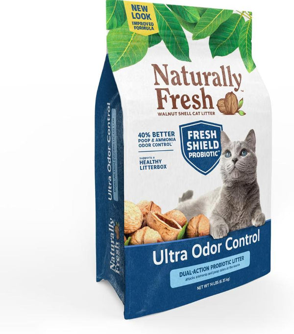 Naturally Fresh Walnut-Based Multi-Cat Ultra Odor Control Quick-Clumping Cat Litter