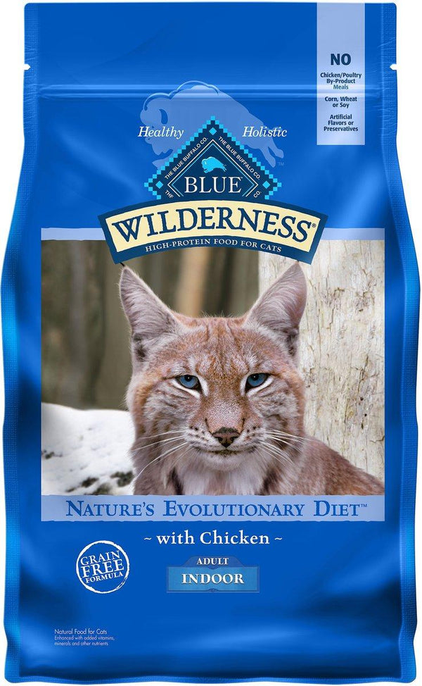 Blue Buffalo BLUE Wilderness Indoor with Chicken Grain-Free Dry Cat Food
