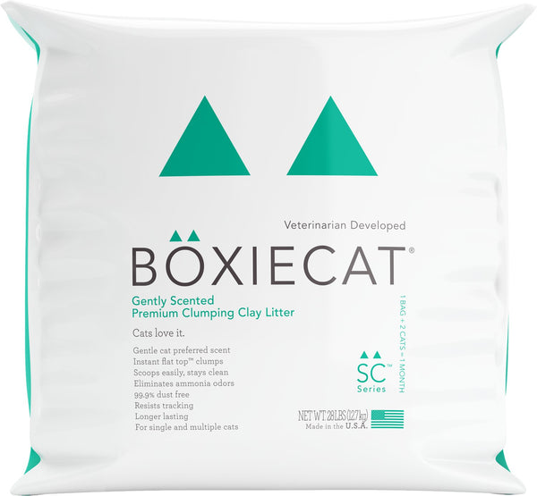 Boxiecat Litière pour chat premium en argile agglomérante doucement parfumée