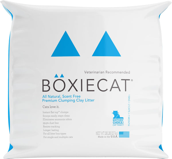 Boxiecat Litière pour chat premium agglomérante sans parfum à base d'argile