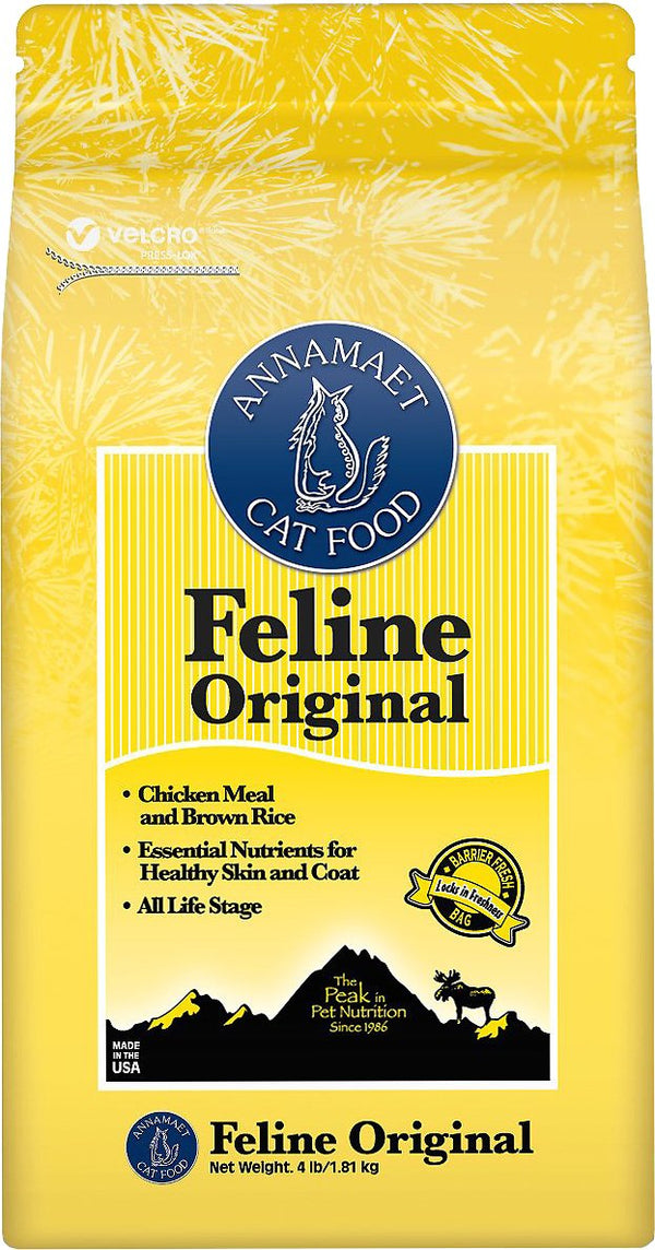 Annamaet Formule originale Farine de poulet et riz brun Croquettes pour chat