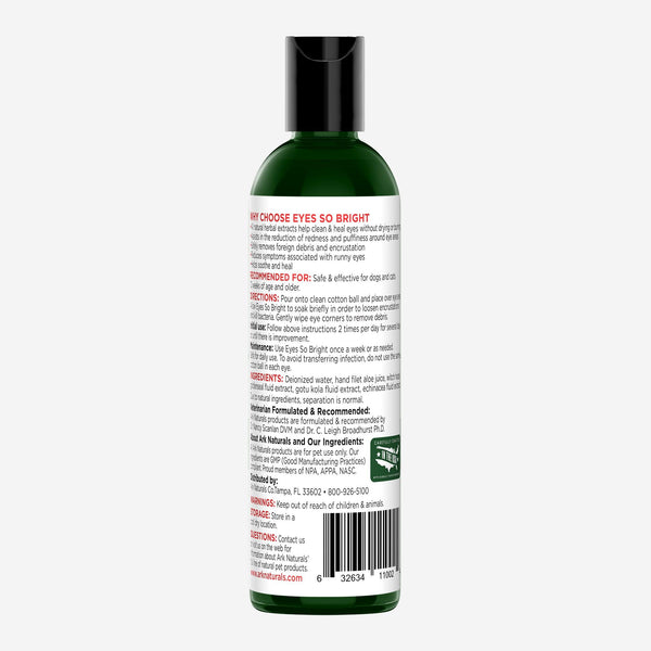 Ark Naturals Eyes So Bright Gentle Cleanser for Dogs & Cats, 4-oz