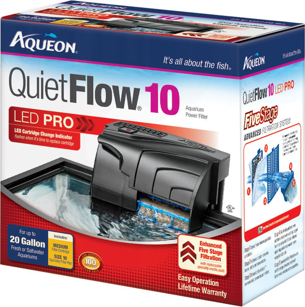 Aqueon QuietFlow Fresh & Saltwater Aquarium Filter