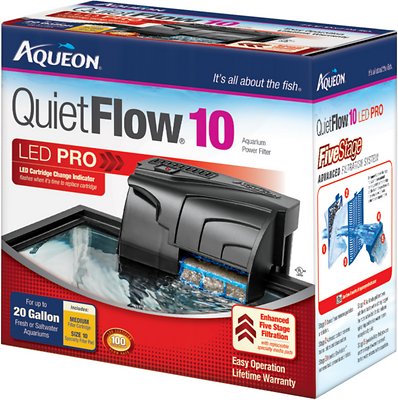 Aqueon QuietFlow Fresh & Saltwater Aquarium Filter