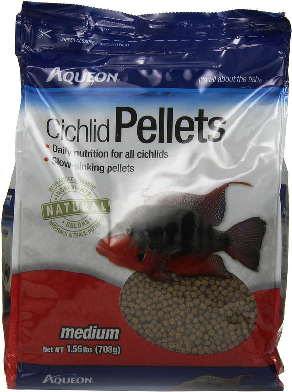 Aqueon Medium Cichlid Pellet Fish Food