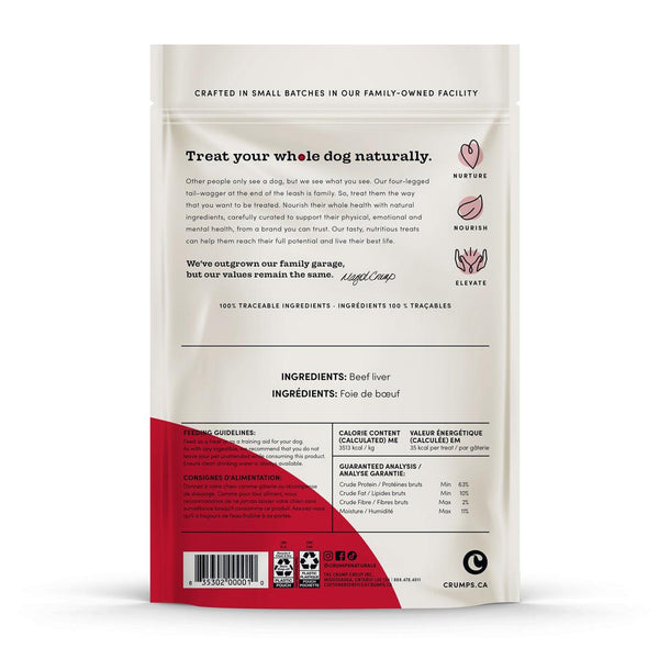 Crumps' Naturals Traditional Liver Fillets Dog Treats