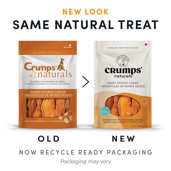 Crumps' Naturals Sweet Potato Chews Dog Treats