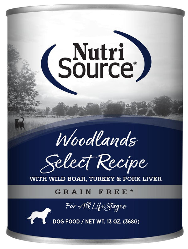 NutriSource Grain Free Woodlands Select Canned Dog Food