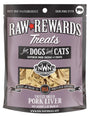 Northwest Naturals Raw Rewards Pork Liver Freeze Dried Dog & Cats Treats, 3-oz