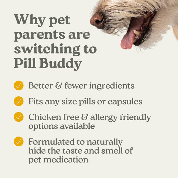 Presidio Pill Buddy Naturals Friandises pour chiens canard grillé pour pilules/capsules, 150 grammes