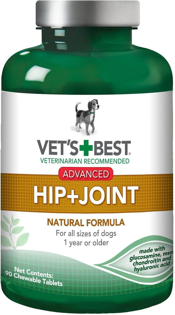 Vet's Best Supplément avancé pour hanches et articulations pour chiens, 90 comprimés