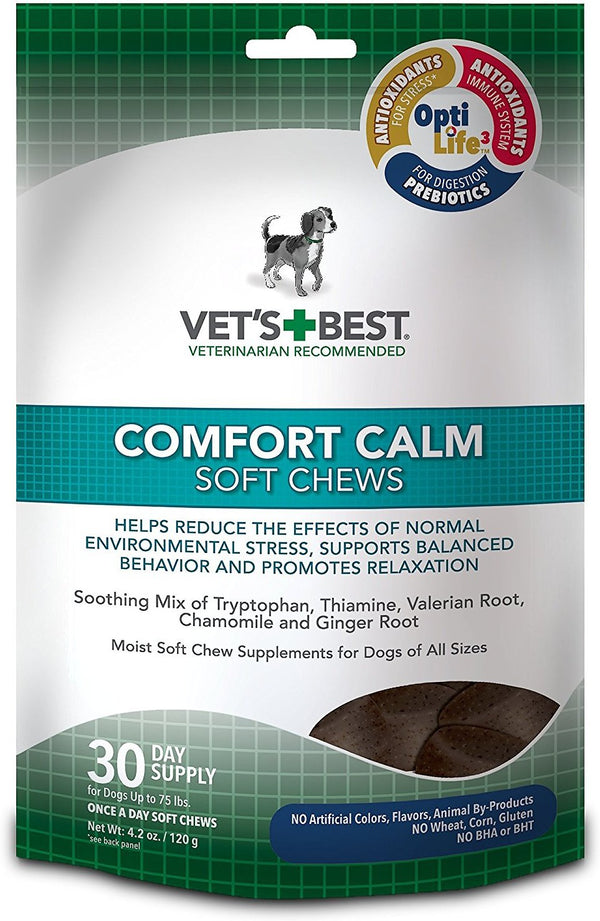 Vet's Best Comfort Calm Soft Chews Dog Supplement, 30 count