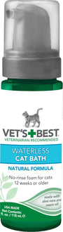 Vet's Best Bain sans eau pour chat, flacon de 4 oz