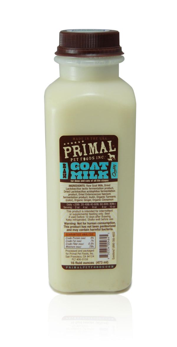 Primal Raw Frozen Goat Milk for Dogs & Cats