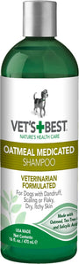 Vet's Best Shampooing Médicamenté à l'Avoine pour Chiens, flacon de 16 oz