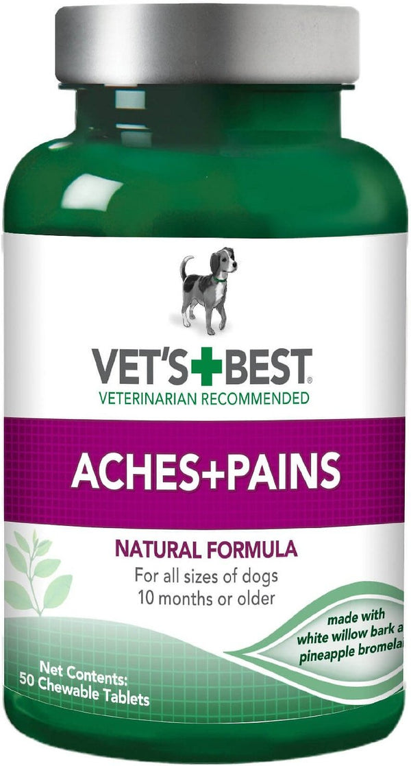 Vet's Best Complément contre les douleurs et les maux pour chiens, 50 comprimés