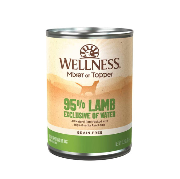 Wellness Pâtée Sans Céréales pour chiens 95% Agneau, boîte