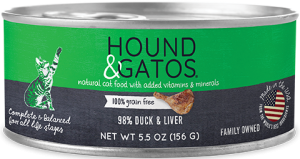 Hound & Gatos Formule Canard Nourriture en conserve sans céréales pour chat