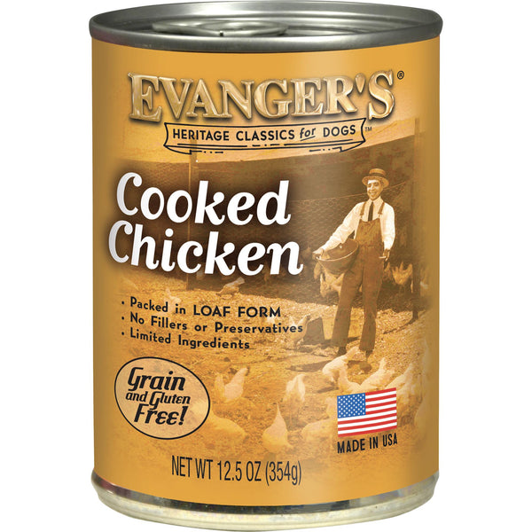 Evanger's Heritage Classics Poulet Cuit Nourriture humide pour chiens en boîte