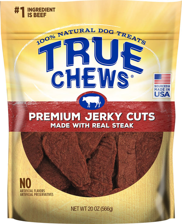 True Chews Friandises premium en lanières avec véritable steak de contre-filet pour chiens