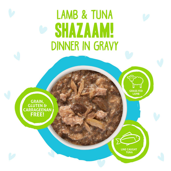 BFF OMG GRAVY Agneau et Thon Shazaam ! Dîner en sauce Aliment humide pour chats en sachet