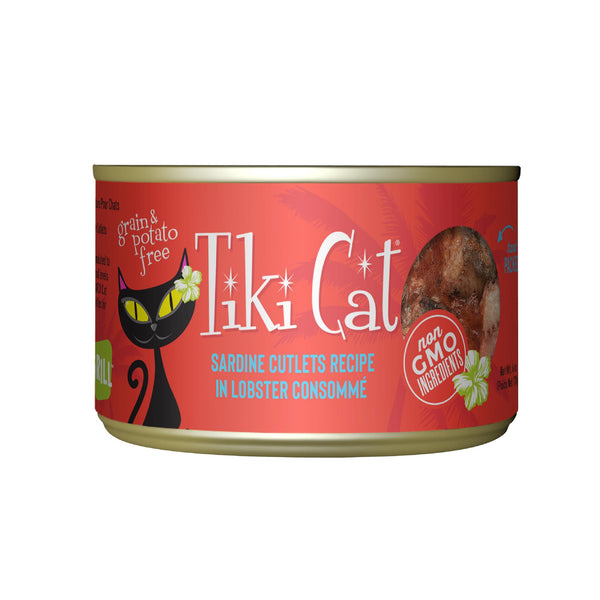 Tiki Cat Grill Bora Bora Sardines Escalopes en Consommé de Homard Nourriture pour Chats en Conserve