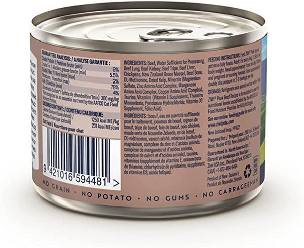 ZIWI Peak Beef Recipe Wet Cat Food Can