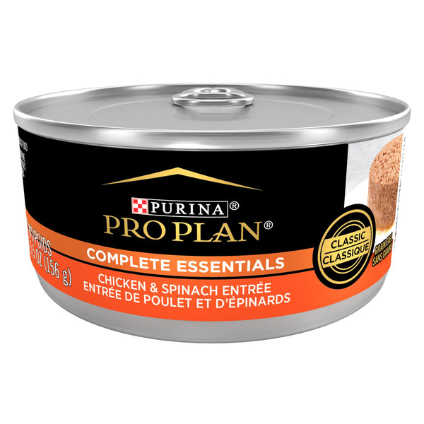 Purina Pro Plan Adulte Sans céréales Entrée classique au poulet et épinards Nourriture humide en conserve pour chats