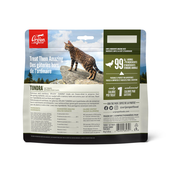 ORIJEN Tundra Grain-Free Freeze-Dried Cat Treats, 1.25-oz