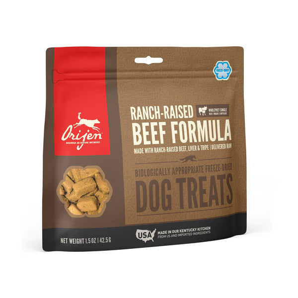 ORIJEN Ranch-Raised Beef Grain-Free Freeze-Dried Dog Treats
