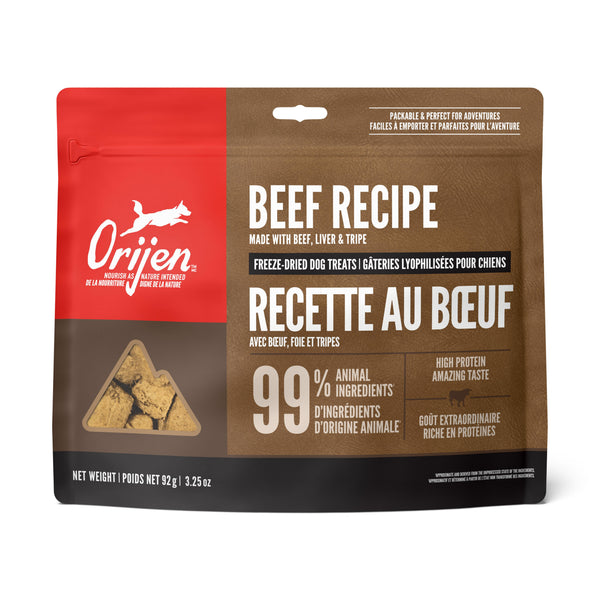 ORIJEN Ranch-Raised Beef Grain-Free Freeze-Dried Dog Treats