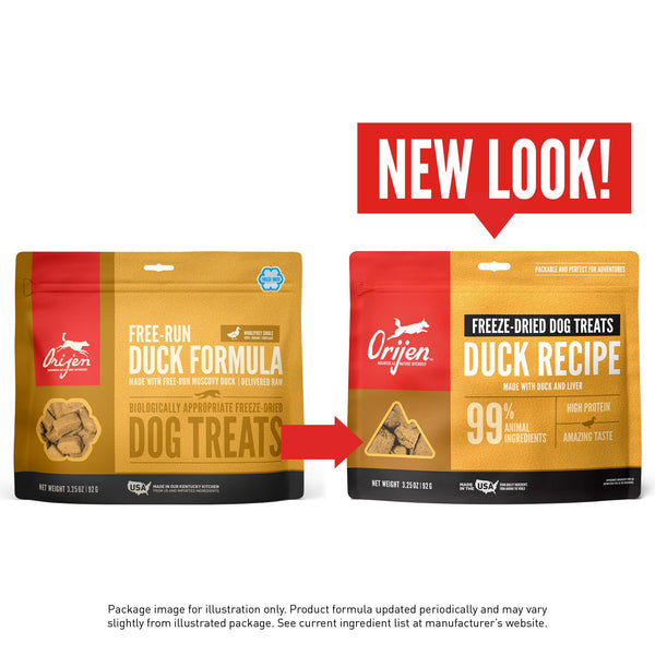 ORIJEN Free-Run Duck Grain-Free Freeze-Dried Dog Treats