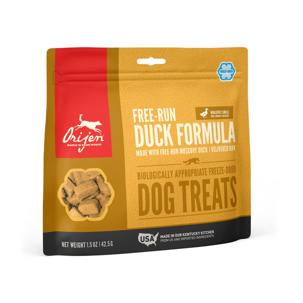 ORIJEN Free-Run Duck Grain-Free Freeze-Dried Dog Treats