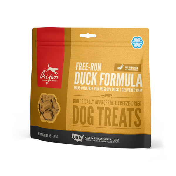 ORIJEN Free-Run Duck Grain-Free Freeze-Dried Dog Treats