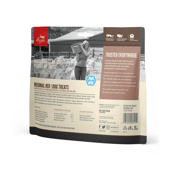 ORIJEN Regional Red Grain-Free Freeze-Dried Dog Treats