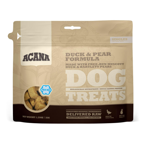 ACANA Singles Duck & Pear Grain-Free Freeze-Dried Dog Treats