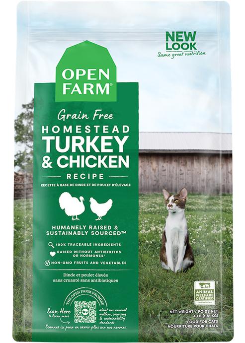 Open Farm Homestead Turkey & Chicken Recipe Grain-Free Dry Cat Food