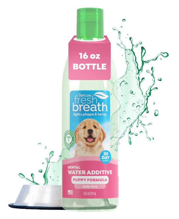 Tropiclean Fresh Breath Dental Water Additive for Puppies, 16-oz