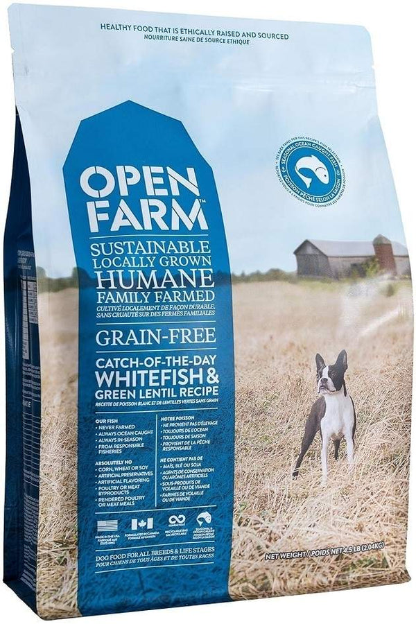 Open Farm Catch-of-the-Season Recette de Poisson blanc Sans céréales Croquettes pour chiens