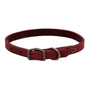 Circle T Rustic Leather Town Dog Collar, Brick Red