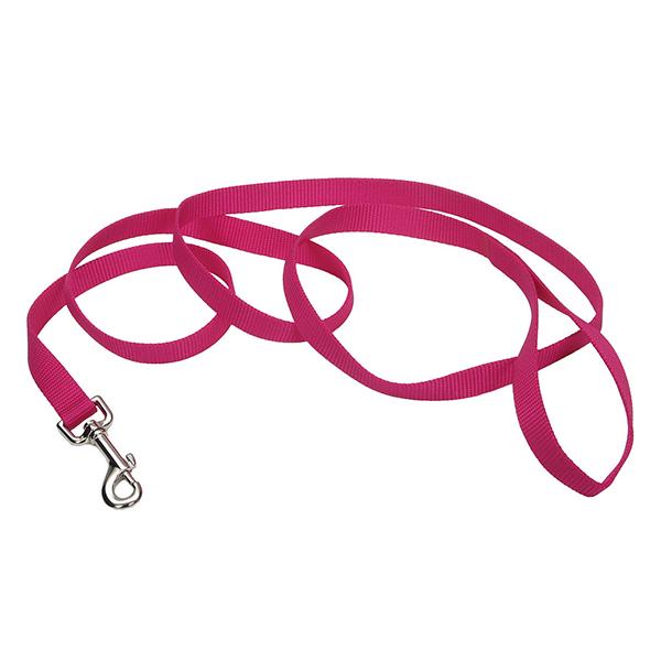 Coastal Single-Ply Dog Leash, Pink Flamingo