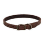 Circle T Rustic Leather Town Dog Collar, Chocolate