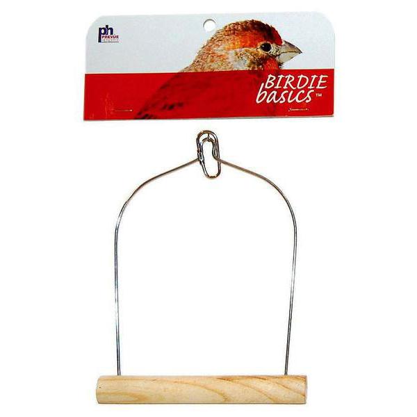 Prevue Pet Products Birdie Basics Hanging Wood Bird Swing