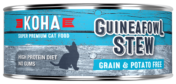 KOHA Cat Minimal Ingredient Guineafowl Stew Wet Cat Food, 5.5-oz