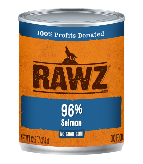 RAWZ Dog 96% Salmon Wet Dog Food Can