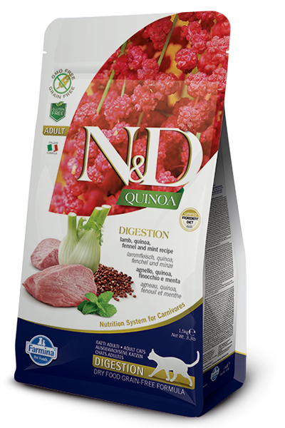 Farmina N&D Quinoa Digestion Lamb Dry Cat Food