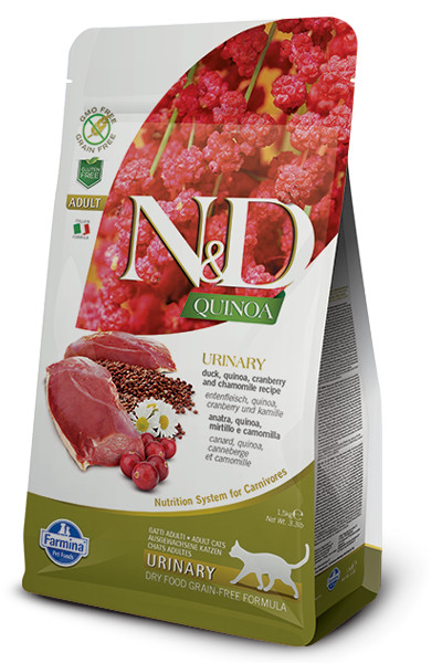 Farmina N&D Quinoa Urinaire Canard Croquettes pour chats